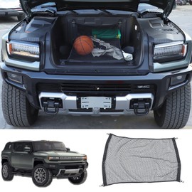 Front Trunk Storage Net Compatible with Hummer EV 2024 2025 Front Trunk Net Elastic Mesh Netting Car Mesh Storage Net Front Trunk Accessories