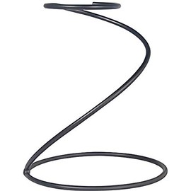 TINTON LIFE Reusable Metal Pour Over Coffee Dripper Stand Circinate Shaped,Black