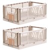 Brandsseller Foldable Folding Box S Set of 2 Sturdy Shopping