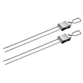 Küchenprofi 1066482802 Double Skewers, Set of 2, Stainless Steel, Silver, 6 x 10 x 15 cm