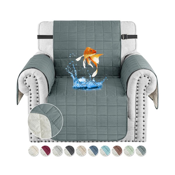 MAXIJIN Waterproof Chair Cover Chair Slipcovers, 23.5" Quilted Armchair Cover