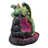 Ebros 5.5" Tall Andromeda Galaxy Wyrmling Dragon On Crystal Geode