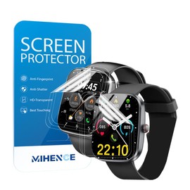 MIHENCE Screen Protector Compatible with Csasan 1.91 Inch Smartwatch T70, TPU HD Screen Protector for T70 1.91 Inch Smartwatch [Pack of 6]