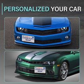 New Upgraded Front Bumper Tow Hook License Plate Mount Compatible with Chevy Bolt 2016-2022 Chevy Volt 2016-2020 No Drill Front License Plate Bracket Holders License Plate Frame Car Accessories