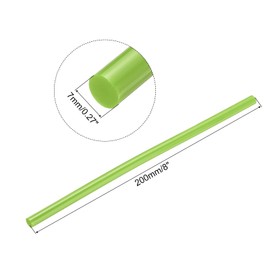 uxcell Mini Hot Glue Sticks for Glue Gun 7mm x 200mm Light Green 12pcs