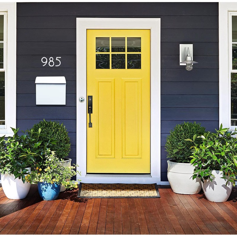 NACH Large Mailbox for House, 12.4”x7.1”x11.8 White Mailboxes for Outside,