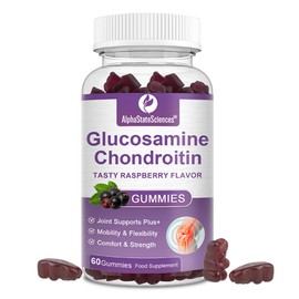 AlphaStateSciences AlphaStateSciences Raspberry Bliss Glucosamine Chondroitin Gummies 1500mg High Strength - 60 Gummies
