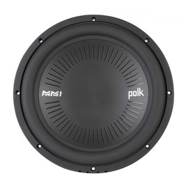 Polk Audio MM1242 SVC MM1 Series 12" Marine & Car Audio Subwoofer - 900W, 26-200Hz Frequency Response, Single 4-Ohm Voice Coils, Polypropylene Woofer Cone, Compact Subwoofer for Deep, Powerful Bass
