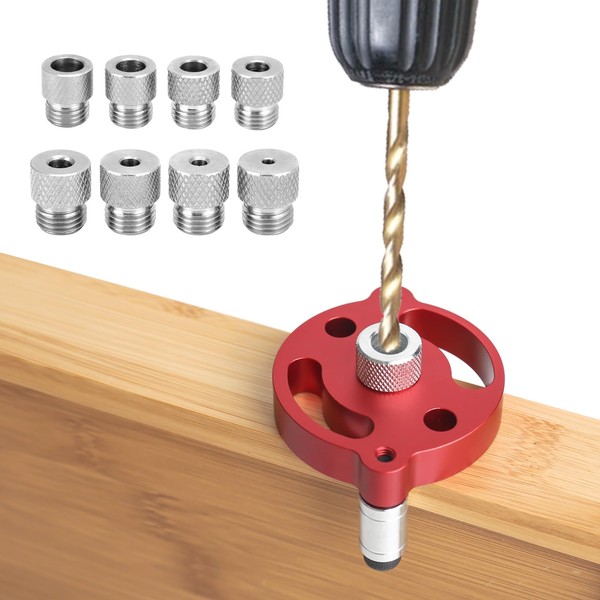 Drilling Aid Vertical Drilling, Wood Dowel Drilling Template with 3/4/5/6/7/8/9/10