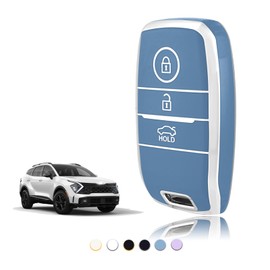 TOOMUME Key Case TPU Car Key Case Fits Kia Sportage GT Line Sorento Picanto Soul NIRO Rio Stonic Optima Ceed Forte Koup, Key Cover Protection Key Shell - Smart Key