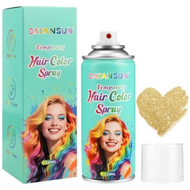 DATANSUN Temporary Hair Color Spray【Instant Color】【Skin Friendly】【Easy To Clean】【Large Capacity】Washable Hair Color Spray For Women/Men 4.06 oz，18 Glitter