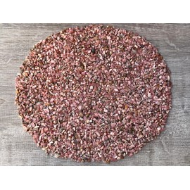 Wholesale Natural Semi Tumbled Rhodochrosite Gemstone Chips, Crushed Mini Crystals, Undrilled Crystal Chips (Rhodochrosite, 0.5 Pound)