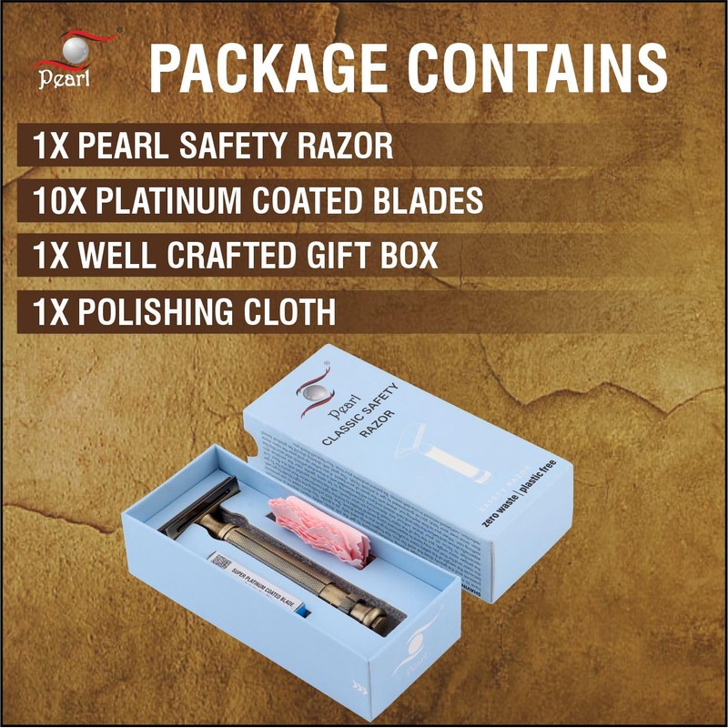 Pearl Shaving Double Edge Safety Razor L-55 (chrome)