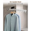 Supforce Valet Rod for Closets, 12" Valet Rod With 4