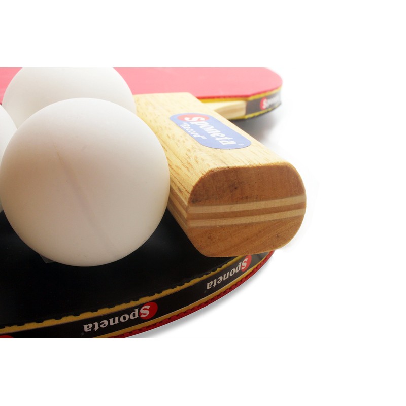 Sponeta "Record" Table Tennis Set 2 bats and 3 balls