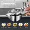 CCKO Exprimidor de limón, exprimidor manual de acero inoxidable, exprimidor