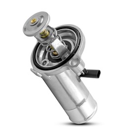 QAGGUM Aluminum Thermostat Housing Assembly Fit for Dodge Ram 2500/3500/4500/5500 2014-2020 6.4L V8 Replace 902-3045 956-216 4893177AB 4893177AC