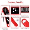 Meat Thermometer with 3-Second Instant Read, Backlit LCD, Calibration &