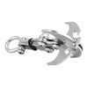Akozon Grappling Hook, Claw Outdoor Survival Carabiner with Rope Tool