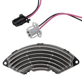 Opaltool Car Heater Blower Motor Fan Resistor with Plug Cable Fit for Citroen Berlingo C4 Picasso Peugeot Grande Punto Linea 500 Panda Corsa 6441.CE