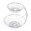 DESIGN DELIGHTS Fruit Stand Stage, 24 cm, Iron, Two-Tier Metal