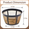 Aolleteau 2 Pack Reusable Coffee Filter Replacement for BUNN 8