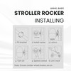 Rechargeable Stroller Pram Rocker, Portable Weatherproof Baby Sleep Device, Fits