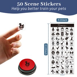KiViRap Stickers for Dog Buttons-DIY Dog Buttons and Let Your Dogs Say What They Wants to Need