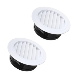 6 Inch Round Soffit Vents with Built-in a Fly Screen for Bathroom Exhaust Vent Office Home (ø150mm)-2Pcs