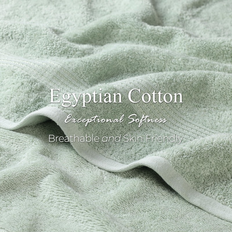 Superior Egyptian Cotton 6-Piece Towel Set, Bathroom Essentials, Towels For