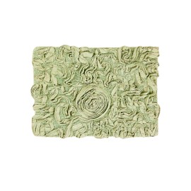 Home Weavers Bell Flower Collection 100% Cotton Tufted Bath Rugs, Extra Soft and Absorbent Bath Rugs, Non-Slip Bath Mats, Machine Washable, Bath Mats for Bathroom Floor, 17"x24" Rectangle, Green