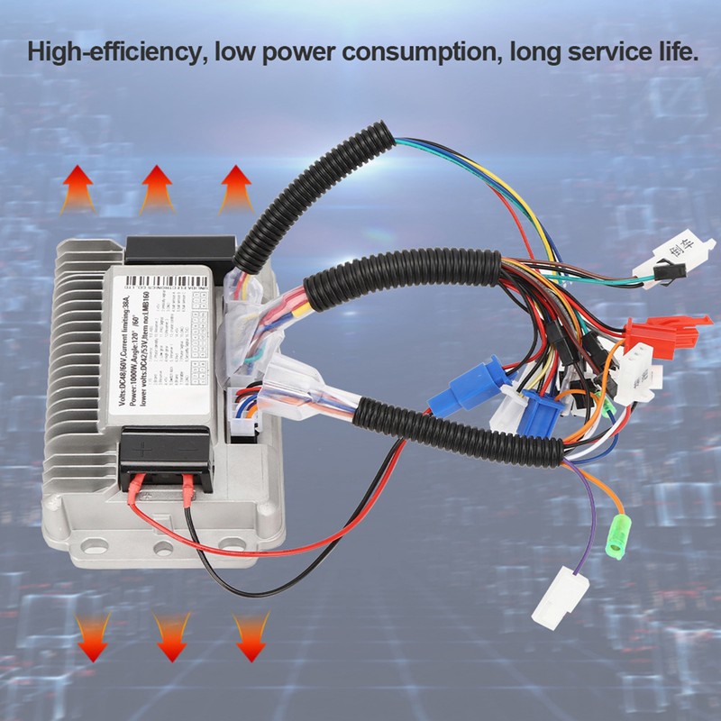 1000W Brushless Controller Sine Waves 60V-72V Universal 3 Mode Cast