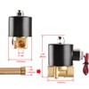 Heschen Brass Electric Solenoid Valve 3/8 Inch AC 220V Direct
