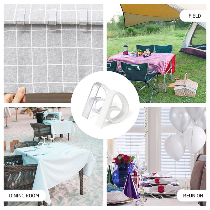 GVSAVY 36pcs Tablecloth Clips, Plastic Tablecloth Clips, Thick Tablecloth Clips,