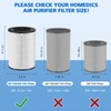 2 Pack AP-T45 AP-T40FL HEPA Replacement Filter Compatible with 1461901