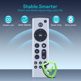 ZWP Universal Replacement Remote Control Compatible for Apple TV 4K/ Gen 1 2 3 4/ HD A2843 A2737 A1427 A1469 A1378 A1218 A2169 A1842 A1625, No Voice Command Included