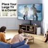 PERLESMITH Universal Swivel TV Stand for 37-77 inch TVs, Table