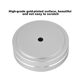 ASHATA Aluminium Feet, Spikes Washer Amplifier Speaker Shock Base Pad, 50 x 15 mm Aluminium Amplifier Feet Shock Absorber Pads Feet Universal Absorber Insulation Mat