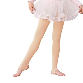 Century Star Girls Ballet Dance Stirrup Tights Ultra Soft Tights for Stockings Ballet Kids Super Elasticity School Uniform Tights For Girls Ballet Pink 8-14 years