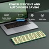JOYACCESS Slim Compact Wireless Keyboard - Full-Size Silent Keys &