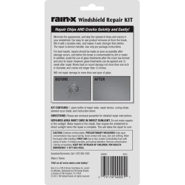 Rain-X 600001 Windshield Repair Kit - Quick And Easy Durable Resin Based Kit For