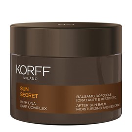 Korff Sun Secret After Sun Balm for Face and Body Moisturising and Soothing Fresh Texture All Skin Types 220g