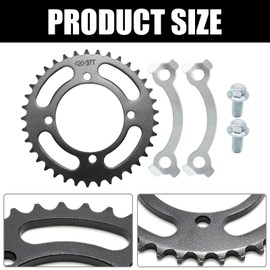 Ollanoos 420 76MM 37 Teeth Rear Sprocket with Rear Sprocket Bolt, Replacement for CRF50, Replacement for SSR, Replacement for YCF
