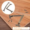 sourcing map 2 Pcs Lid Folding Support Hinges, Iron 180