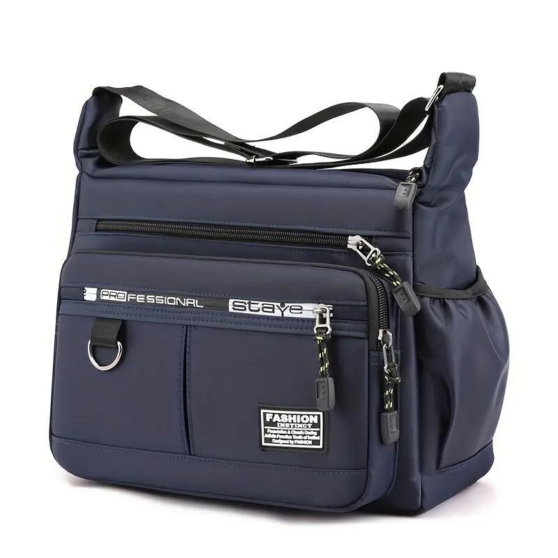 Maxoner Men's Messenger Bag Five-layer Water Resistant Nylon Crossbody Sling