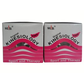 2 x Pink Nasara® Original Kinesiology Kinesiology Tape 5 cm x 5 m