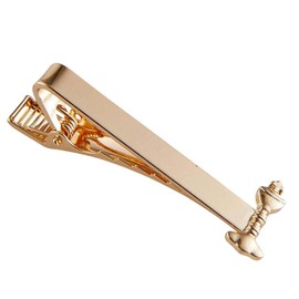 First Communion Tie Clips for Boys, Chalice and Host Clip on Accessory for Neck Ties, Religious Gifts, 1.75 inches