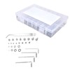 580Pcs Screws Nuts Washers Kit 304 Stainless Steel Cylindrical Head