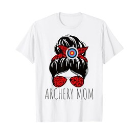 Womens Archery Mom Archer Mama Bow Arrow Funny Mommy Gifts T-Shirt