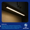 KastLite Curved Under Cabinet Light Cover Replacement | White Ribbed